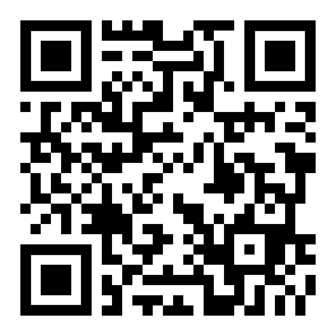 A QR code which leads to the Stockport Online Safety Hub website.